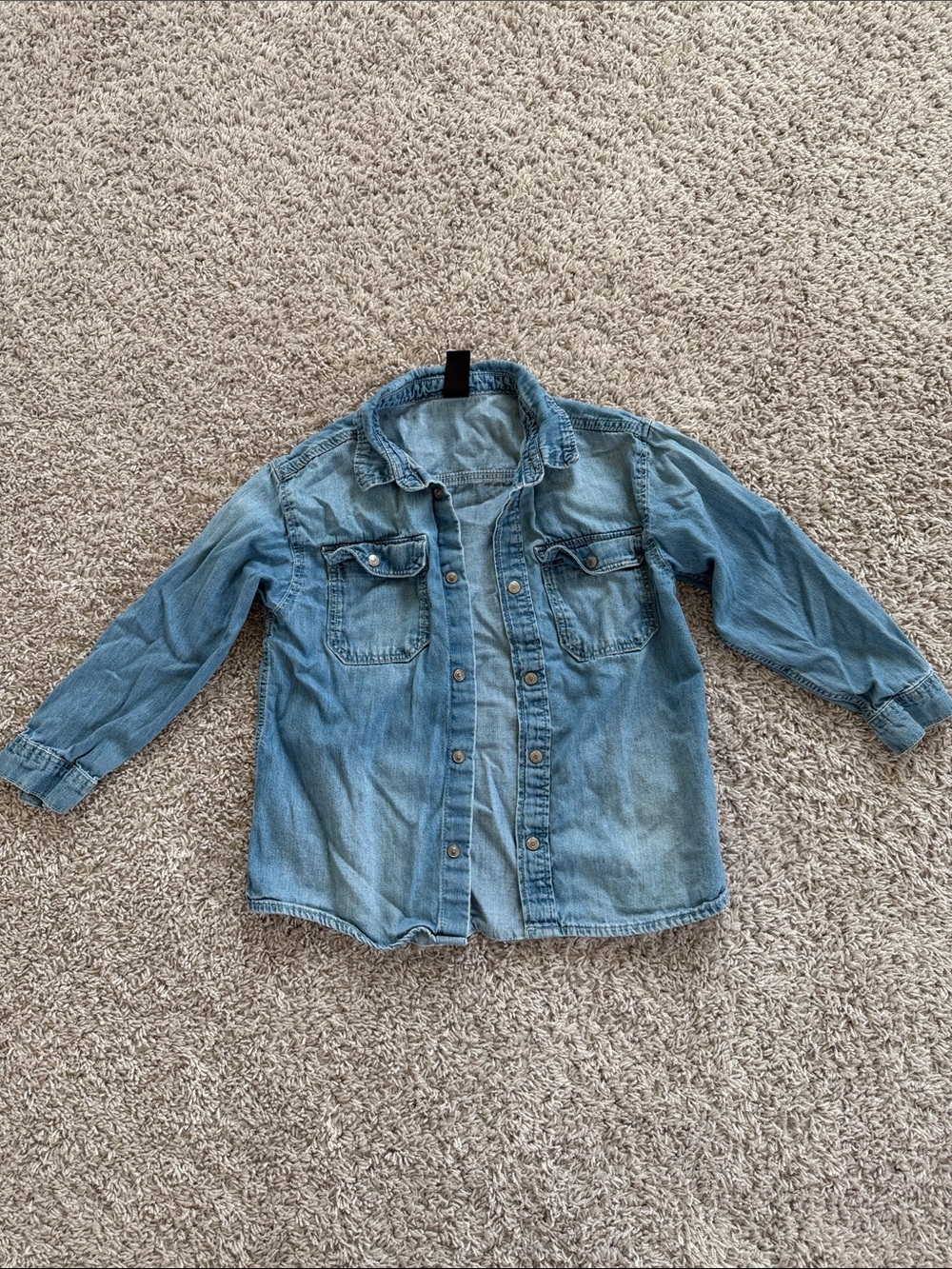Kids Light Blue Denim Shirt Jacket